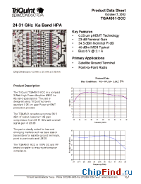 Datasheet TGA4501-EPU manufacturer TriQuint