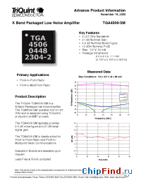 Datasheet TGA4506-SM manufacturer TriQuint