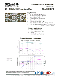 Datasheet TGA4509-EPU manufacturer TriQuint