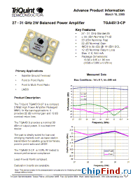 Datasheet TGA4513-CP manufacturer TriQuint