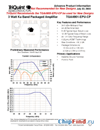 Datasheet TGA4901-EPU-CP manufacturer TriQuint