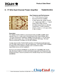 Datasheet TGA6316 manufacturer TriQuint