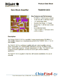 Datasheet TGA8161-SCC manufacturer TriQuint