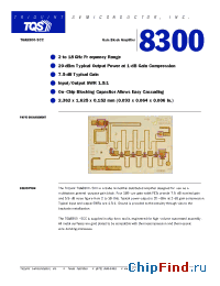 Datasheet TGA8300-SCC manufacturer TriQuint