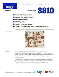 Datasheet TGA8810-SCC manufacturer TriQuint