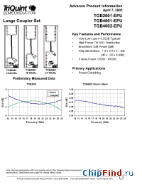 Datasheet TGB2001-EPU manufacturer TriQuint