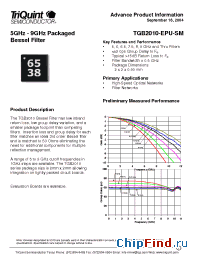 Datasheet TGB2010-00-EPU-SM manufacturer TriQuint
