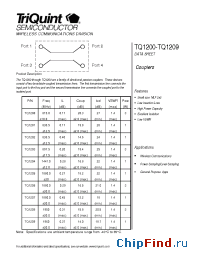 Datasheet TQ1200-1209 manufacturer TriQuint
