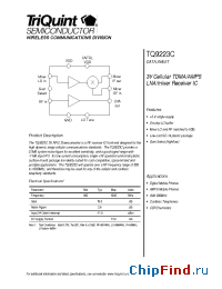 Datasheet TQ9223C manufacturer TriQuint