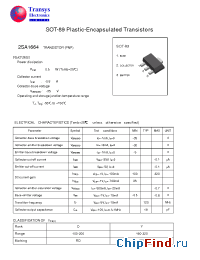 Datasheet 2SA1664 manufacturer Transys 
