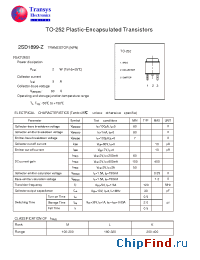 Datasheet 2SD1899-Z manufacturer Transys 