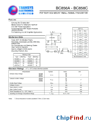 Datasheet BC857C manufacturer Transys 