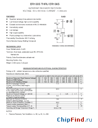 Datasheet ER103S manufacturer Transys 