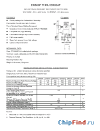 Datasheet ER800F manufacturer Transys 