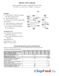 Datasheet GBU6K manufacturer Transys 