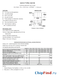 Datasheet GS1A manufacturer Transys 