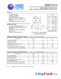 Datasheet MMDT4413 manufacturer Transys 