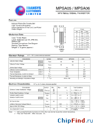 Datasheet MPSA05 manufacturer Transys 