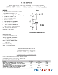 Datasheet P4KE160C manufacturer Transys 