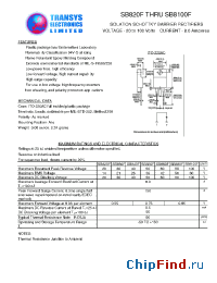 Datasheet SB830F manufacturer Transys 