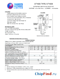 Datasheet UF1601 manufacturer Transys 