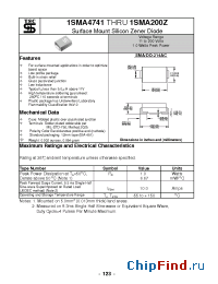 Datasheet 1SMA110Z manufacturer TSC