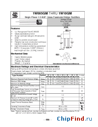 Datasheet 1W01GM manufacturer TSC