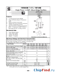 Datasheet 1W01M manufacturer TSC