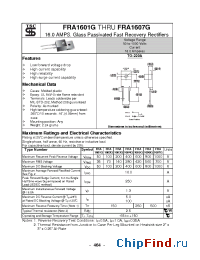 Datasheet FRA1602G manufacturer TSC