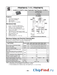 Datasheet FRAF802G manufacturer TSC
