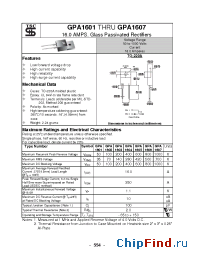 Datasheet GPA1601 manufacturer TSC