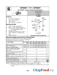 Datasheet GPA802 manufacturer TSC