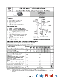 Datasheet GPAF1601 manufacturer TSC
