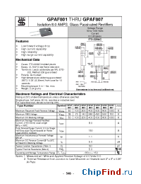 Datasheet GPAF803 manufacturer TSC
