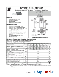 Datasheet GPF1002 manufacturer TSC