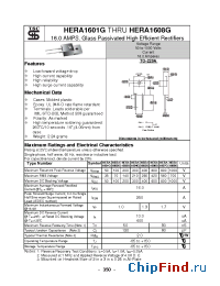 Datasheet HERA1601G manufacturer TSC