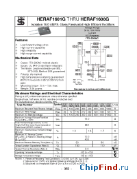 Datasheet HERAF1601G manufacturer TSC