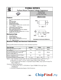 Datasheet P4SMA6.8C manufacturer TSC