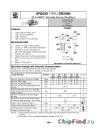 Datasheet SR2020 manufacturer TSC