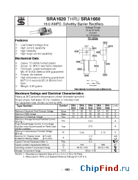 Datasheet SRA1620 manufacturer TSC