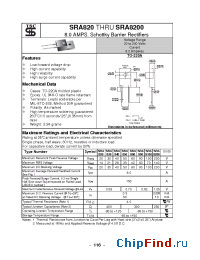 Datasheet SRA830 manufacturer TSC