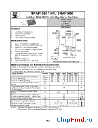 Datasheet SRAF1630 manufacturer TSC