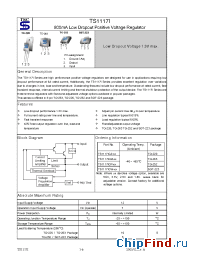 Datasheet TS1117ICP-1.8 manufacturer TSC