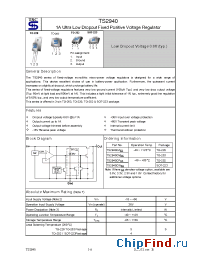 Datasheet TS2940CW2.5 manufacturer TSC