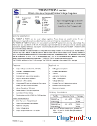 Datasheet TS2950ACT manufacturer TSC