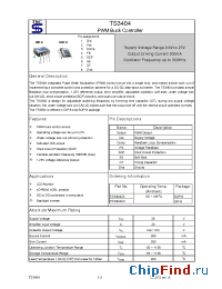 Datasheet TS3404CD manufacturer TSC