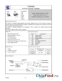 Datasheet TS34063CD manufacturer TSC