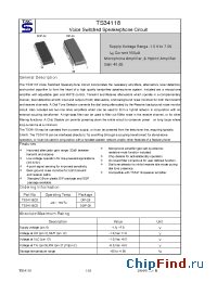 Datasheet TS34118CD manufacturer TSC