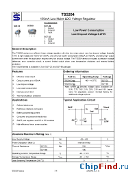 Datasheet TS5204CX1.8 manufacturer TSC