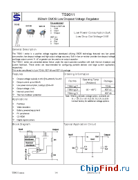 Datasheet TS9011SCT manufacturer TSC